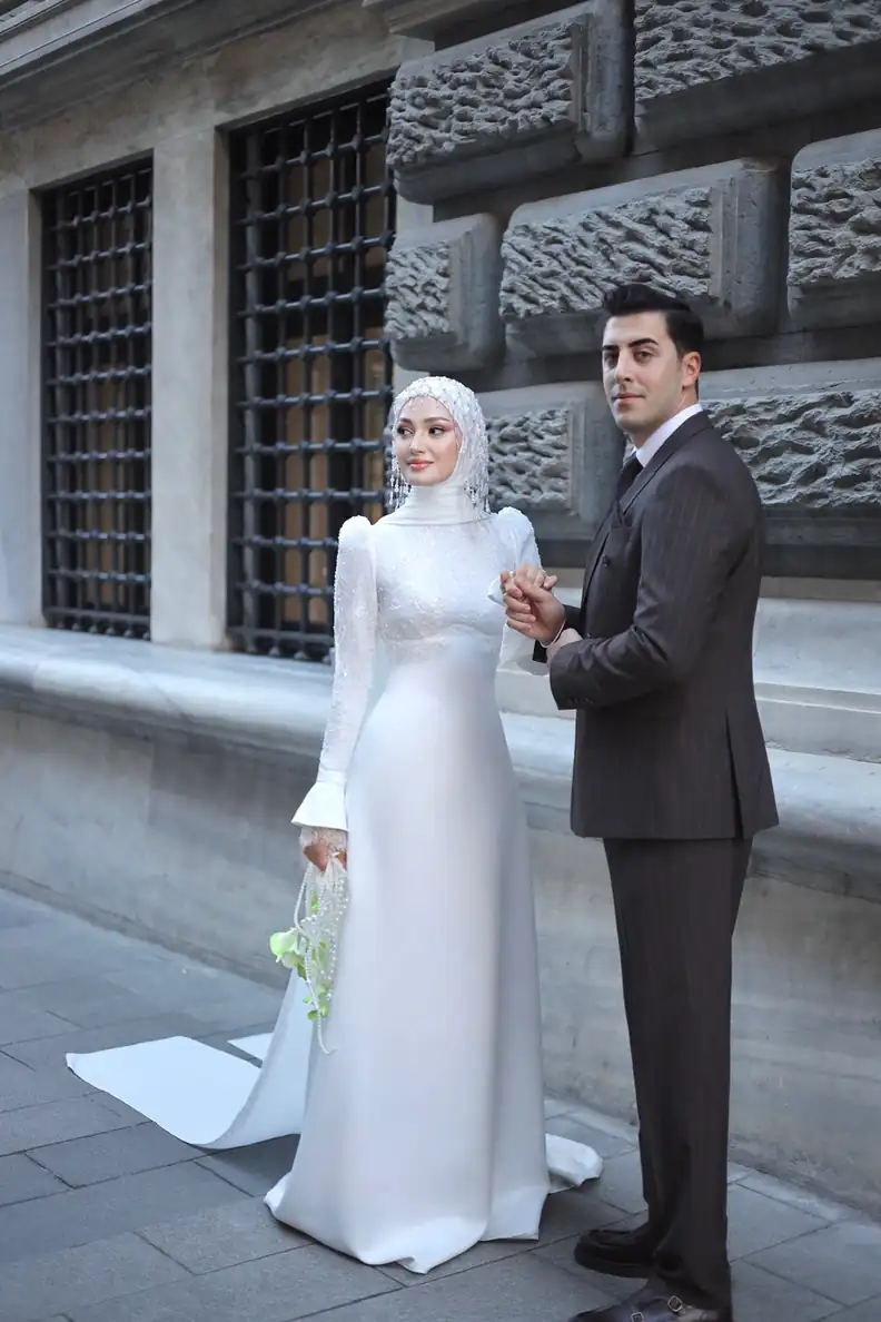 Nikah gelin dış çekim hazırlığı - Zarif Duvaq